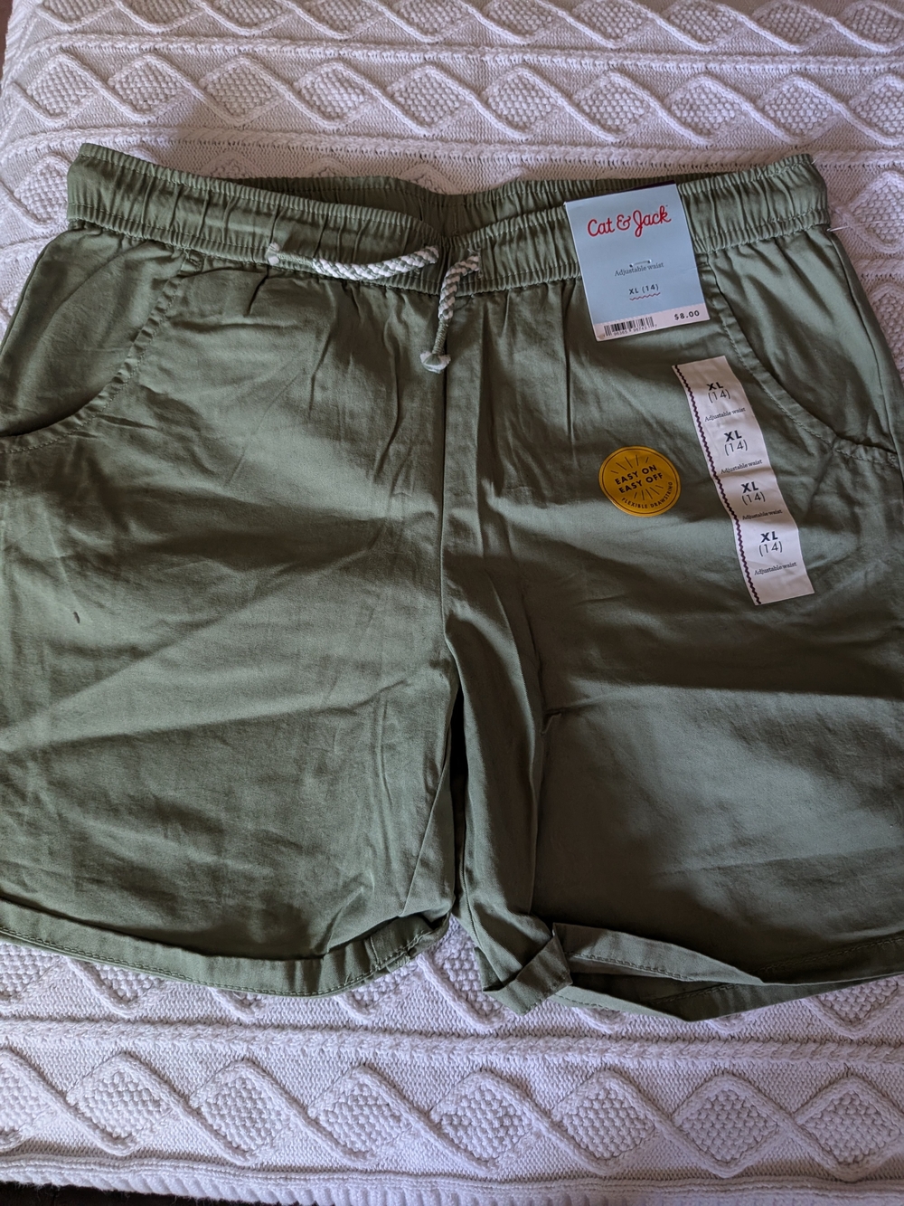 Cat & Jack Olive Green Girls' Pull-On Skort with Drawstring